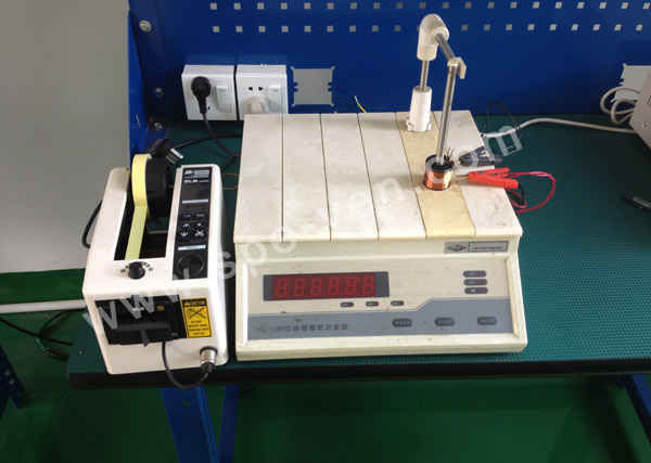 Electromagnetic coil resistance testing instrument